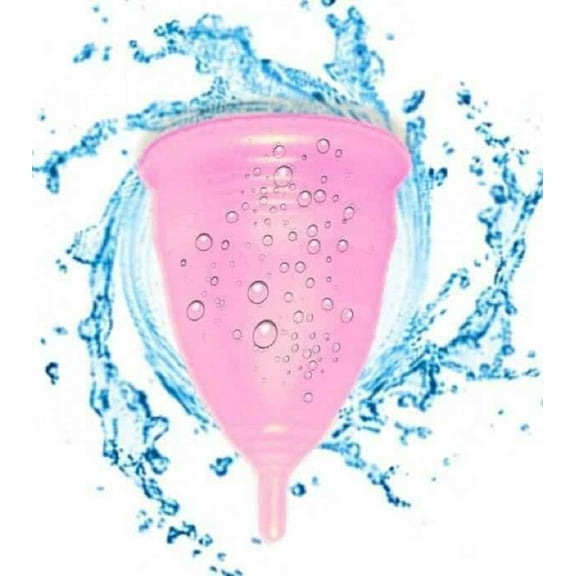 Blossom Menstrual Cup, Reusable Silicone Cup (Small Pink)