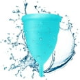 thumbnail image 1 of Blossom Menstrual Cup with Wash (Large, Sporty Blue), 1 of 8