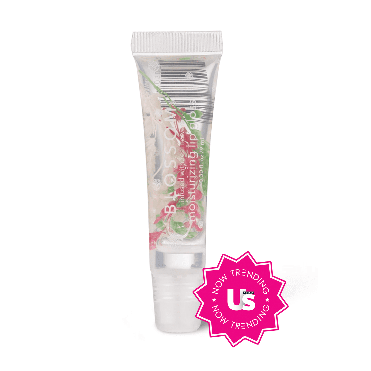 Blossom Moisturizing Lip Gloss Tube, Strawberry/Watermelon, 2pc Set