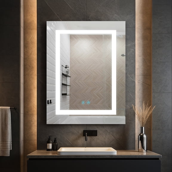Blossom Rigel 20" LED Medicine Cabinet | Right Hinge | Aluminum Frame | Adjustable Shelves | Smart Memory