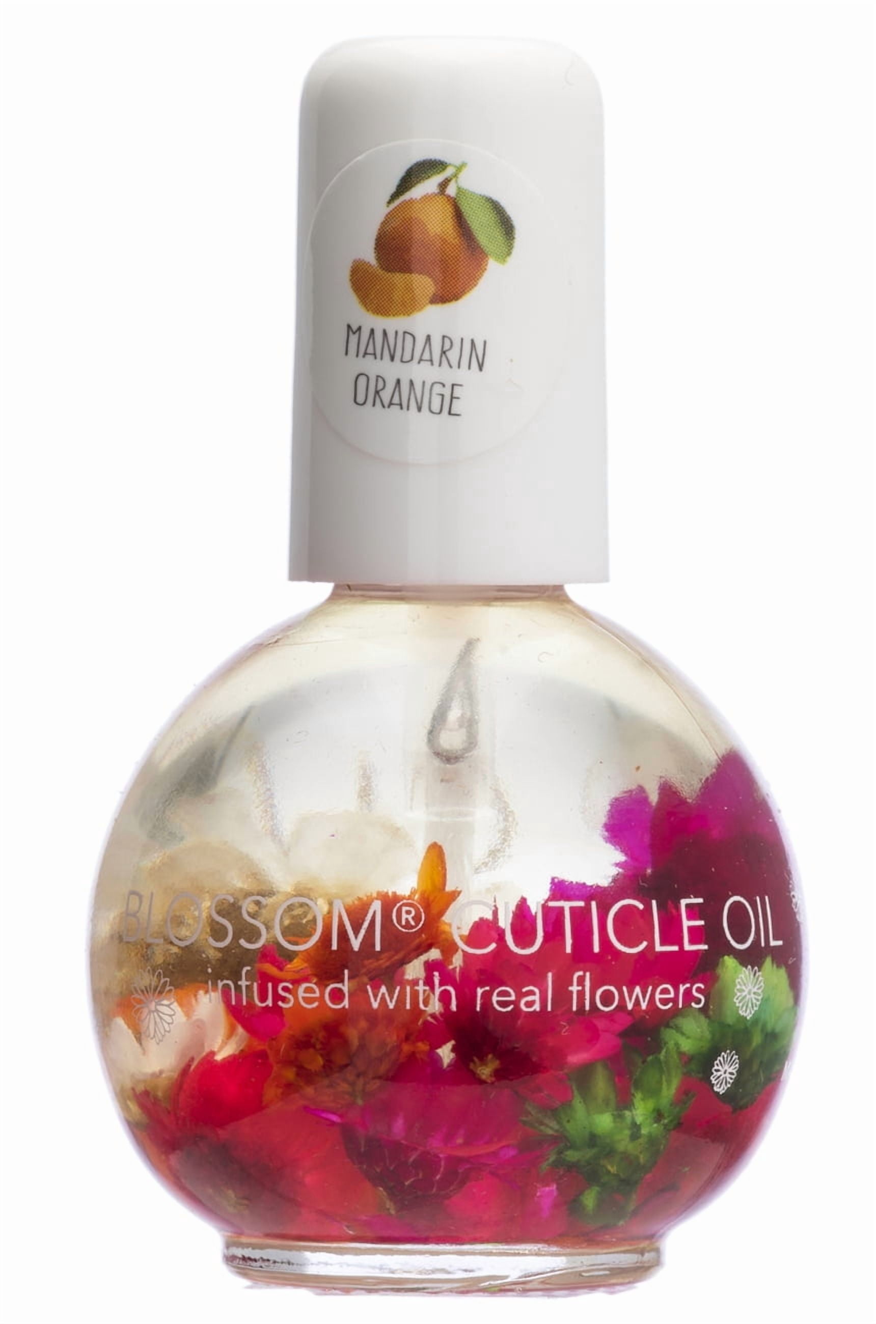 Blossom Hydrating, Moisturizing, Strengthening, Scented Cuticle Oil, Infused with Real Flowers, 0.42 fl. oz, Mandarin Orange