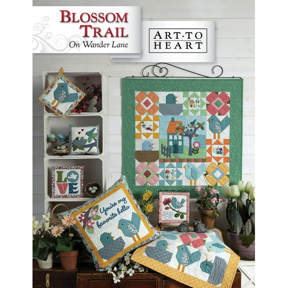 Blossom Trail On Wander Lane Quilt Pattern (May - Block 5) by Nancy Halvorsen of Art to Heart