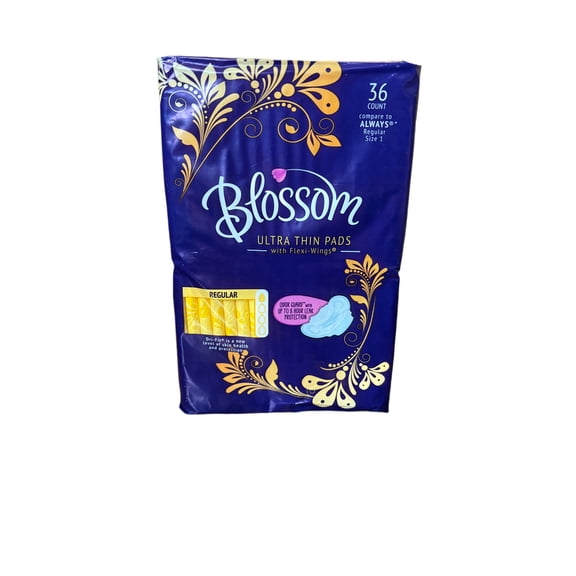 Blossom - Ultra Thin Pads with Flexi-Wings - Size 1 - 36 Count
