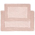 thumbnail image 1 of Blossom & Vine 2 Pieces Hotel Border Bath Rug Set, 17" x 24" & 20" x 30", Blush, Polyester, 1 of 5