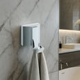 thumbnail image 1 of Blossom Wall-Mounted Single Robe Hook, Solid Brass Chrome Finish Bathroom Accessory - BA02 201 01, 1 of 3