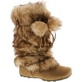 thumbnail image 1 of Blossom Womens Tara-Hi Pom Pom Winter Fashion Boots, 1 of 4
