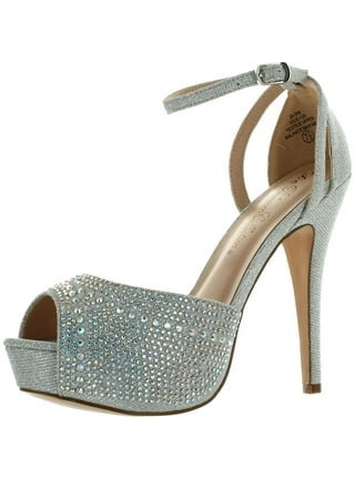 Silver heels walmart best sale