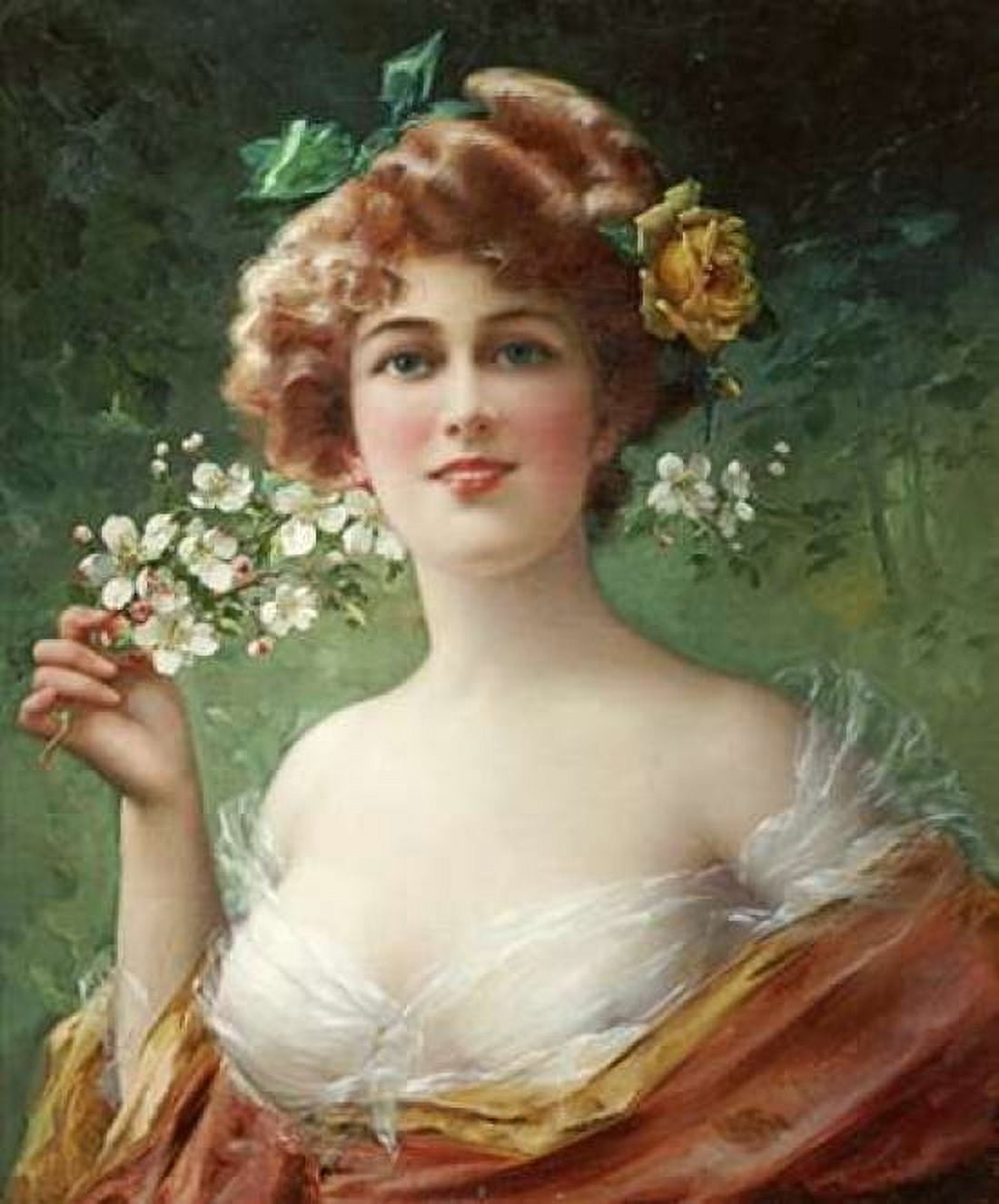 Blossoming Beauty Canvas Art - Emile Vernon (20 x 24)