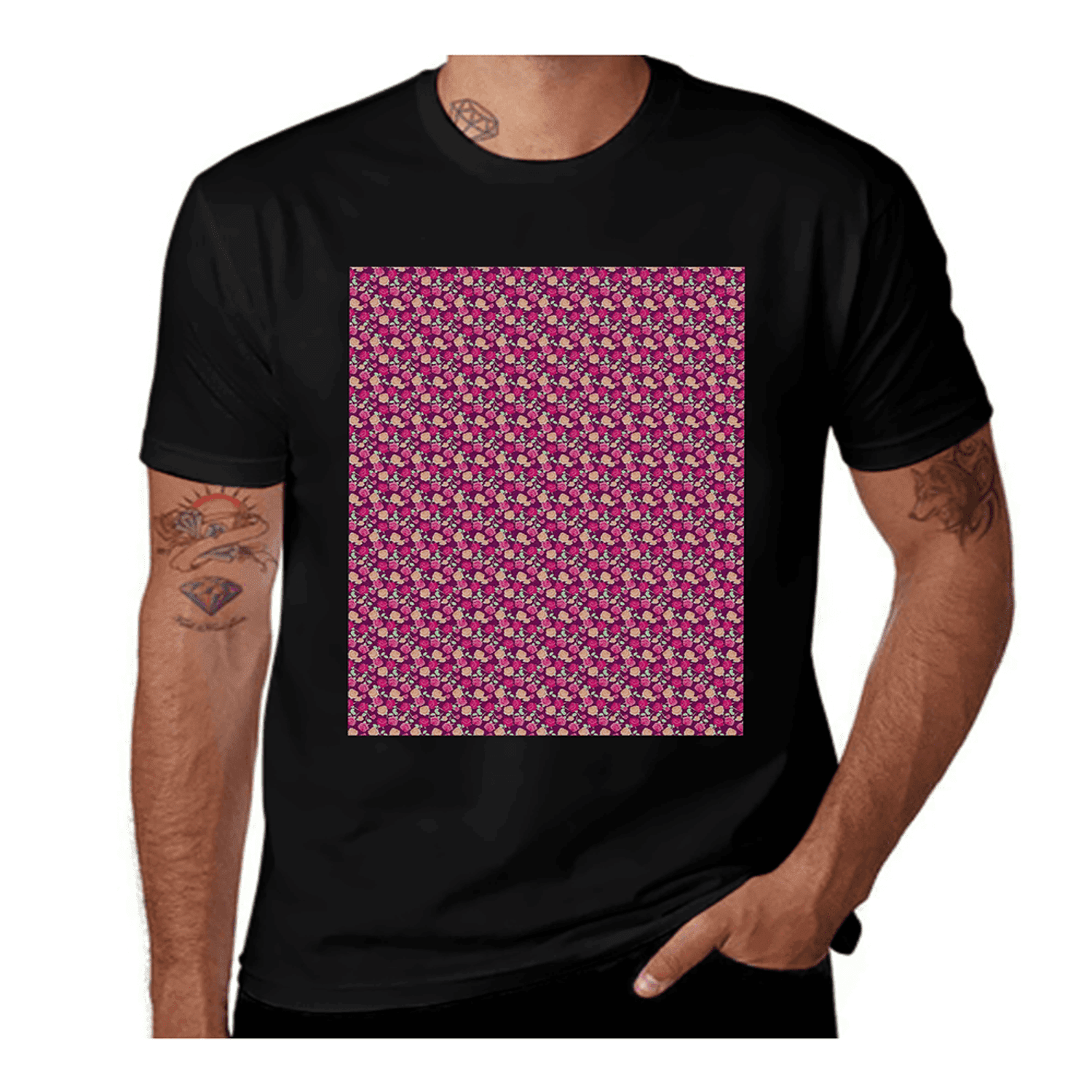 Swift Floral Peach Rouge Remix T-shirt for Women main image 1