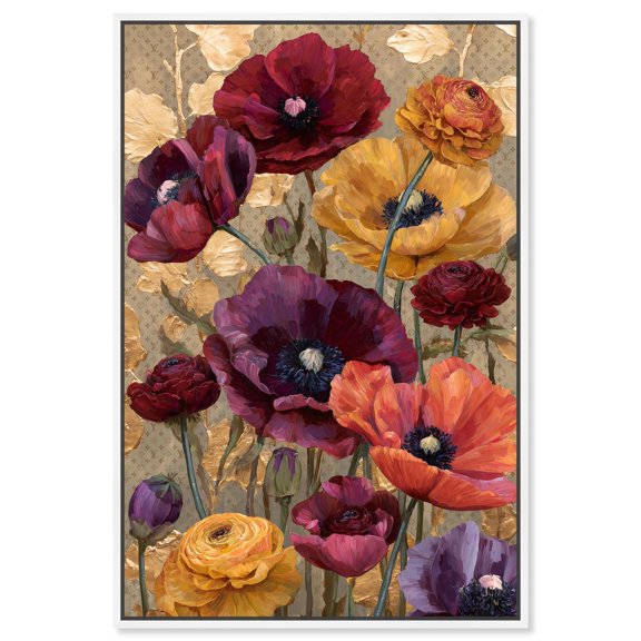 Blossoming from Sunsets Canvas Print Autum Art by Art Remedy, White Frame, 10 x 15