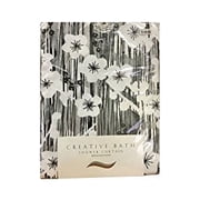 blossoms shower curtain black and white