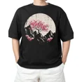 thumbnail image 1 of Blossoms Mountains Sakura Art Women Men T-ShirtHot Unisex S-4XL, 1 of 2