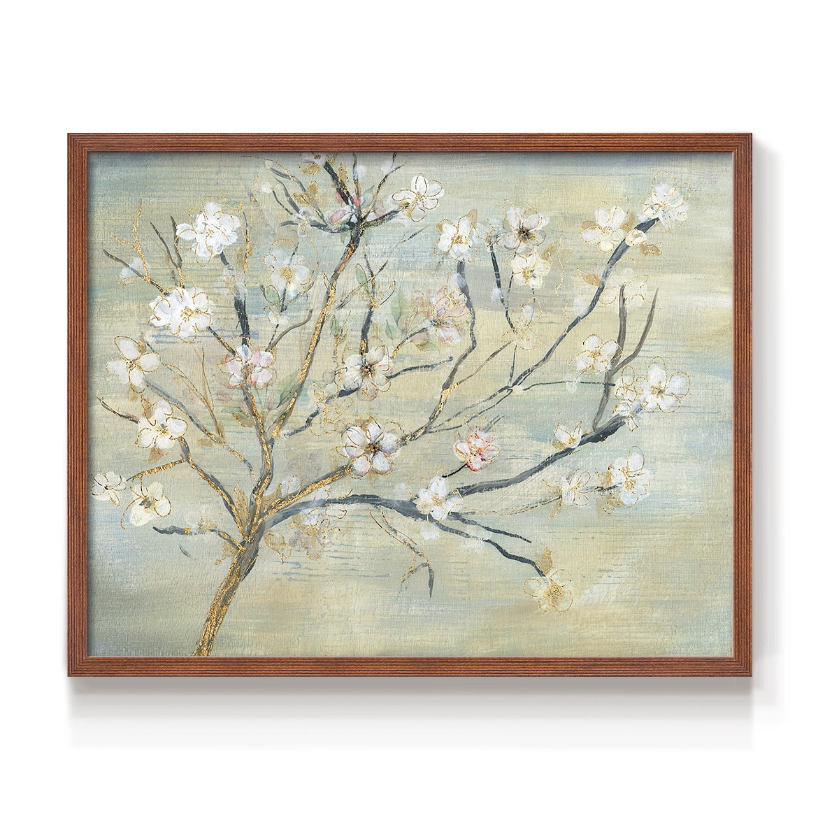 Blossoms & Spring Rain by Susan Jill - Restickable Framed Giclée Print