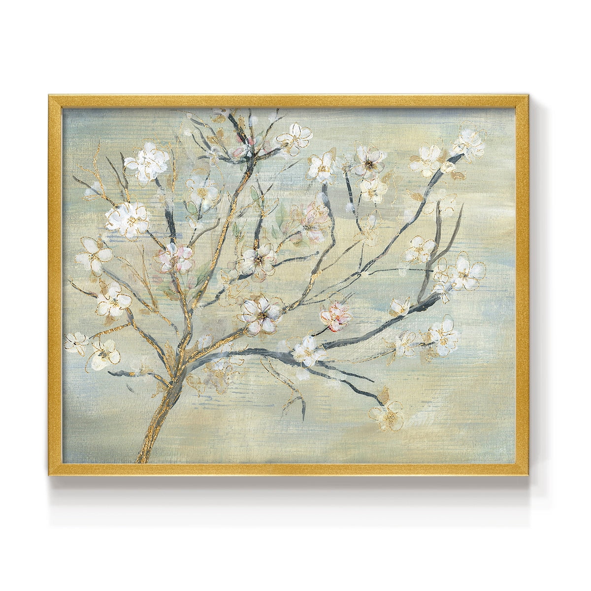 Blossoms & Spring Rain by Susan Jill - Restickable Framed Giclée Print