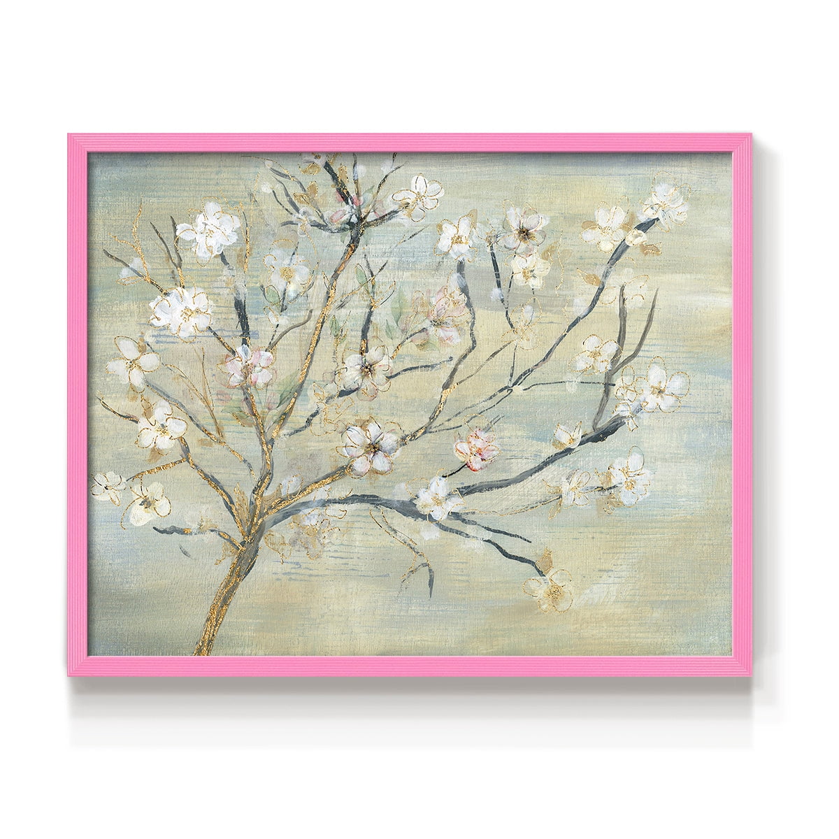 Blossoms & Spring Rain by Susan Jill - Restickable Framed Giclée Print