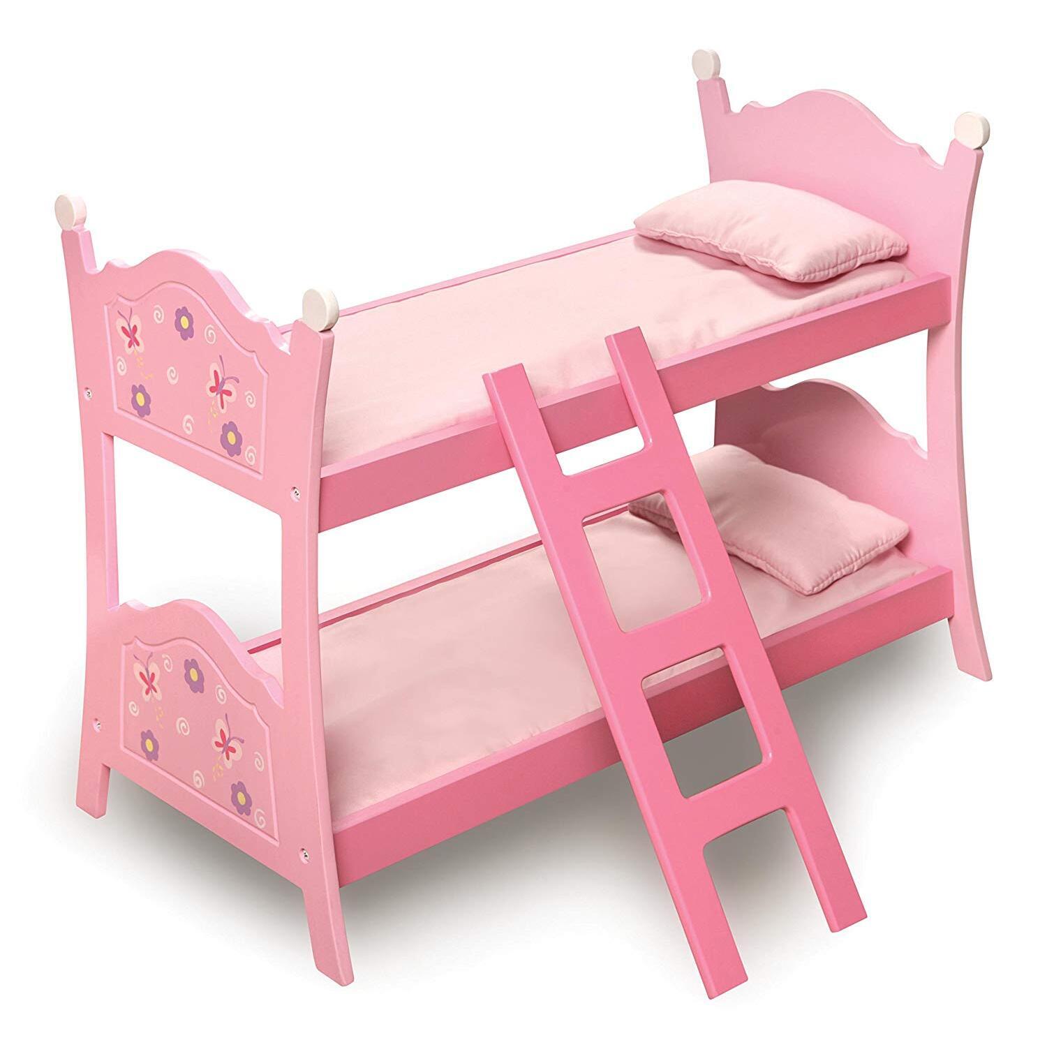 Blossoms and Butterflies Doll Bunk Bed-Material:100% Polyester Fabric - image 1 of 3