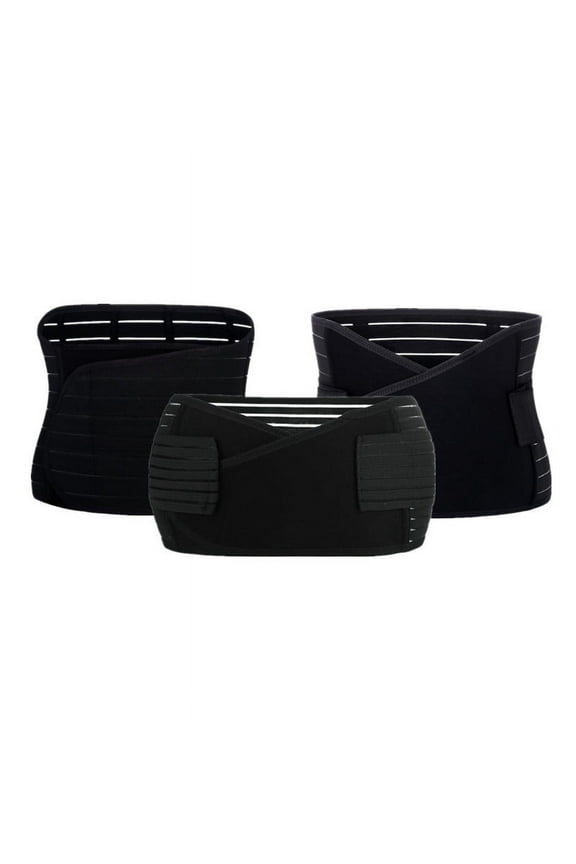 Postpartum Recovery and Support belt/wrap, slimming girdle, Pack 1, Black Size L
