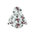 thumbnail image 1 of Blotona Newborn Baby Jumpsuit Fall Winter Clothes Cow Print Hooded Sweatshirt Romper Long Sleeve Onesie Shirt Western Hooded Rompers for Boy Girls(Blue , 0-24 Months ), 1 of 7