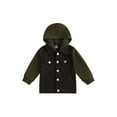 thumbnail image 1 of Blotona Toddler Corduroy Jacket Long Sleeve Button Down Lapel Hoodie Coat 6M 12M 18M 24M 3T 4T Baby Casual Outwear, 1 of 8