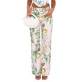 thumbnail image 1 of Blotona Women Fashion Straight Pants Print Slim Fit Belt Loop Trousers Spring Autumn Casual Long Pants Streetwear, 1 of 6