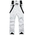 thumbnail image 1 of Blotona Women Waterproof Ski Pants Snowboard Bib Overalls Softshell Fleece Lined Outdoor Walking Trousers Unisex Warm Thicken Padded Hiking Ski Pants, 1 of 3