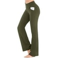 thumbnail image 1 of Blotona Women's Bootcut Yoga Pants with Pockets Moisture-Wicking High Waist Bootleg Gym Fitness Trousers Plus Size Pant Stretch Yoga Workout Pants for Women, 1 of 3