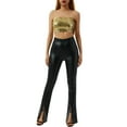 thumbnail image 1 of Blotona Women's Shiny Sequin Tube Top Mermaid Strapless Stretchy Crop Tops Clubwear for Party, 1 of 8