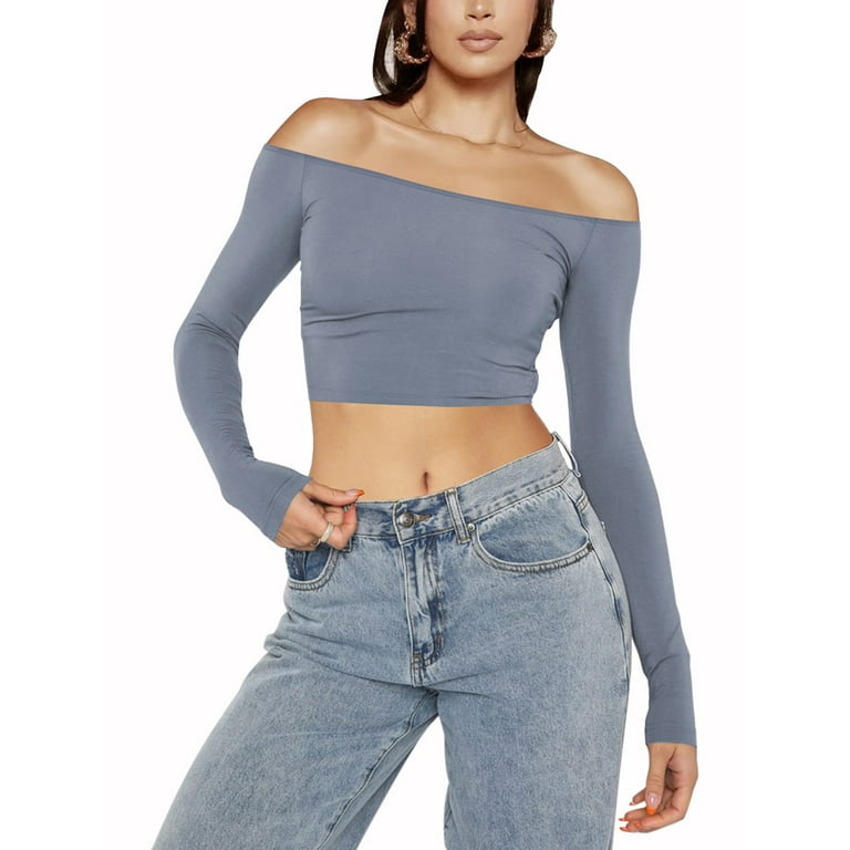 New sexy Off shoulder long sleeve t-shirt New sexy Off shoulder long sleeve t-shirt
