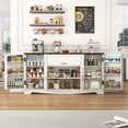 thumbnail image 1 of Blotout 65" Sideboard Buffet Cabinet with Storage, Farmhouse Kitchen Pantry Storage Cabinet, Credenza with Drawers, Wood Coffee Bar Cabinet, White, 1 of 7