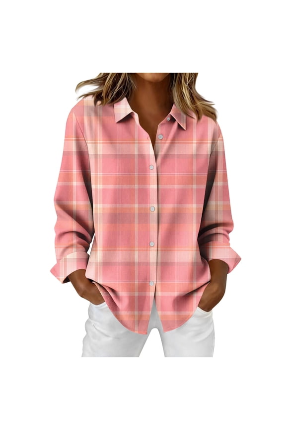 Blouse Business Casual Work Shirts For Women Loose Long Sleeve Shirts Outfits Winter Clothing Basic Fall Clothes