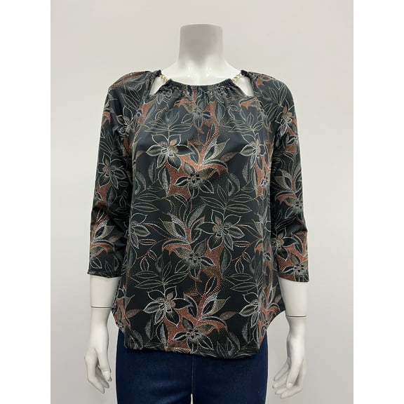 Blouse , Robert Louis , Black/Rust , XL