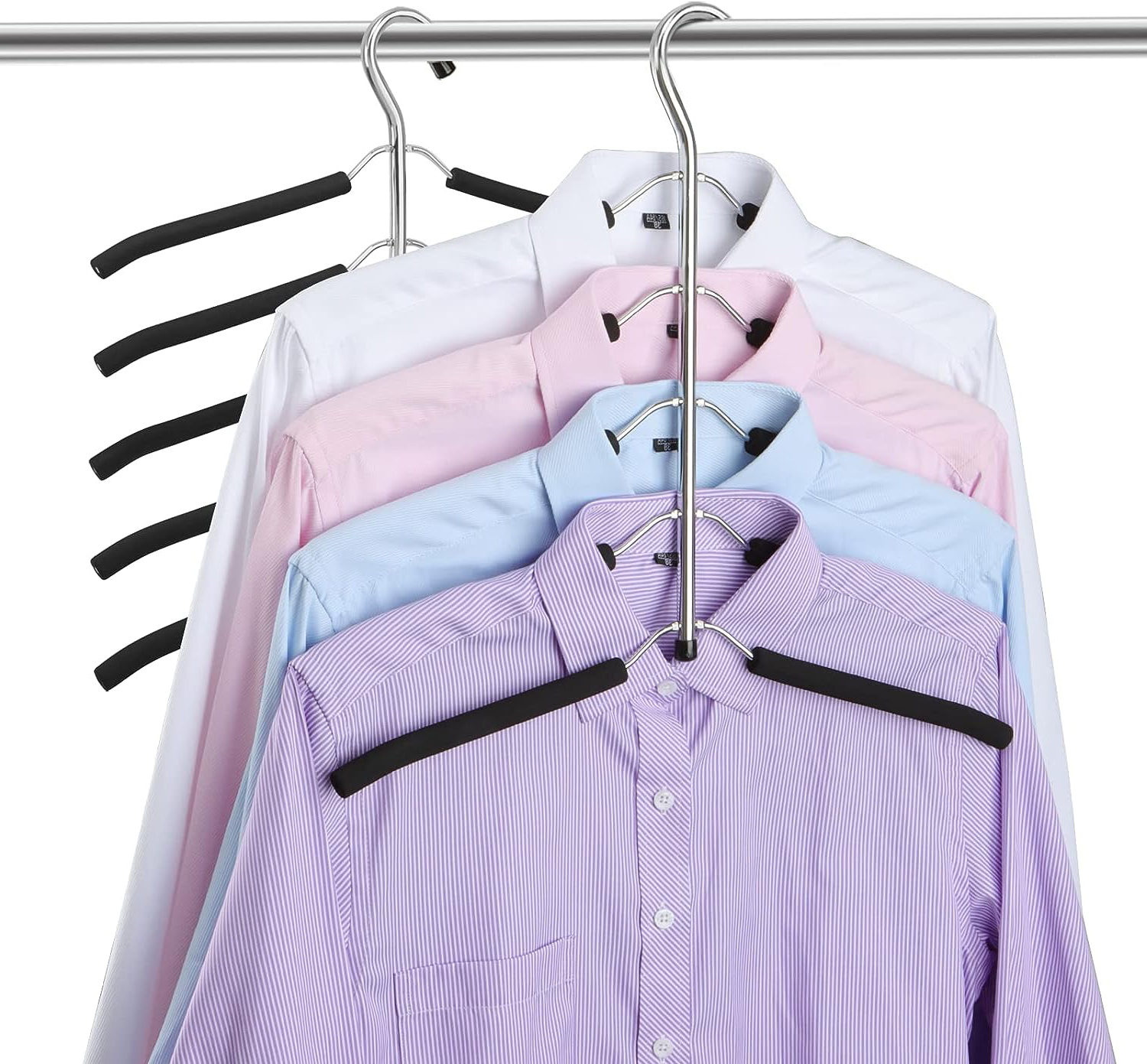 Blouse Tree Hangers Clothes Hangers Non Slip Space Saving Stainless