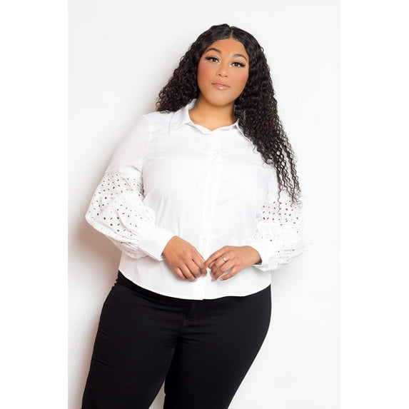 Blouse With Punched Sleeves