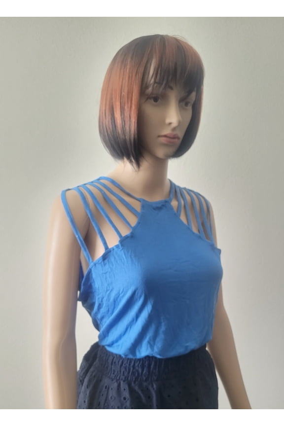 Blouse Womens Size L Blue