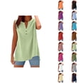thumbnail image 1 of Blouse for Women Cotton Casual – Klassisches Shirt mit 3/4‑Arm Dressy Workwear für jeden Tag Womens Loose Buttons Down Tops Solid Long Sleeve, 1 of 4