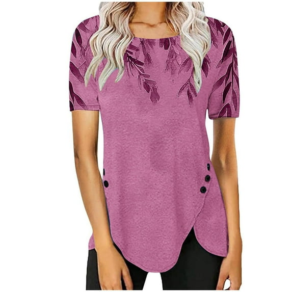 Blouses & Button-Down Shirts Plus Size Novelty Golf Tees for Women Cute Graphic Crop Tops for Women Short Sleeve Tunic Tops for Women 3Xl