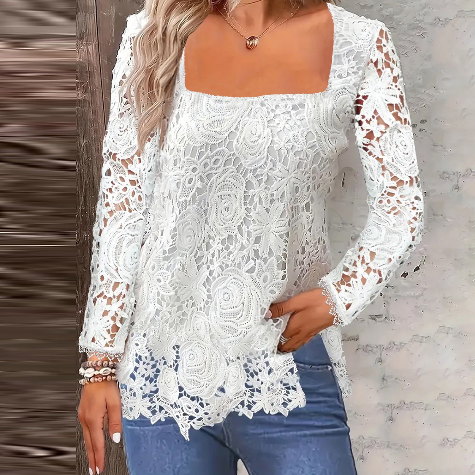 Blouses Fashion Solid Color Long Sleeve Stretch Thin Long Sleeve Shirts