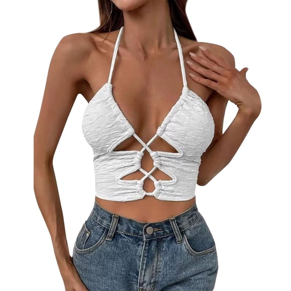 Blouses for Women Dressy Casual Bar Tops for Women Alien Top Shirts for Women 3 4 Sleeve Crop Top 3x Sleeveless Business Casual Top Women's Camisole Pattern Hollowed Out Lace Wrap Top