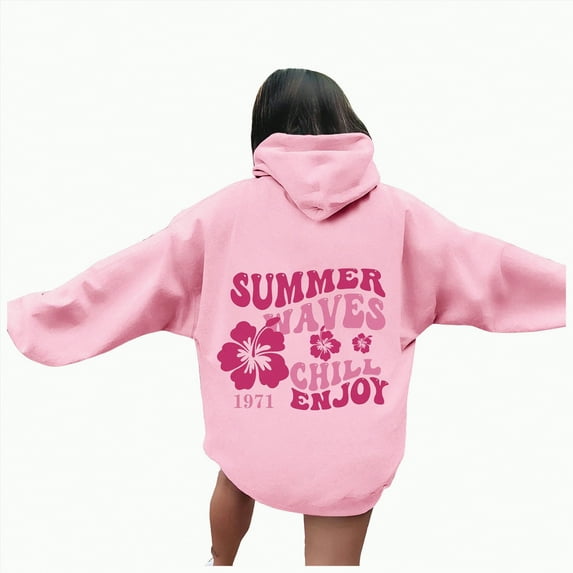 Blouses for Women Dressy Casual Long Sleeve Winter Loose Fit Hooded Mitten Cold Shoulder Drawstring Floral Leisure Sweatshirt Letters Loose Fit Hooded Sweatshirts Long Sleeves Pockets Pullovers