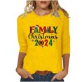 Blouses for Women Plus Size Christmas Trees Long Sleeve Crewneck
