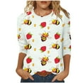 thumbnail image 1 of Blouses For Women Summer Sexy Trendy Plus Size Tops For Women Summer Outfits Dressy Long Sleeve Shirts For Women Cotton Womens Blouses Casual made in Womens V Neck T Shirts Long, 1 of 5