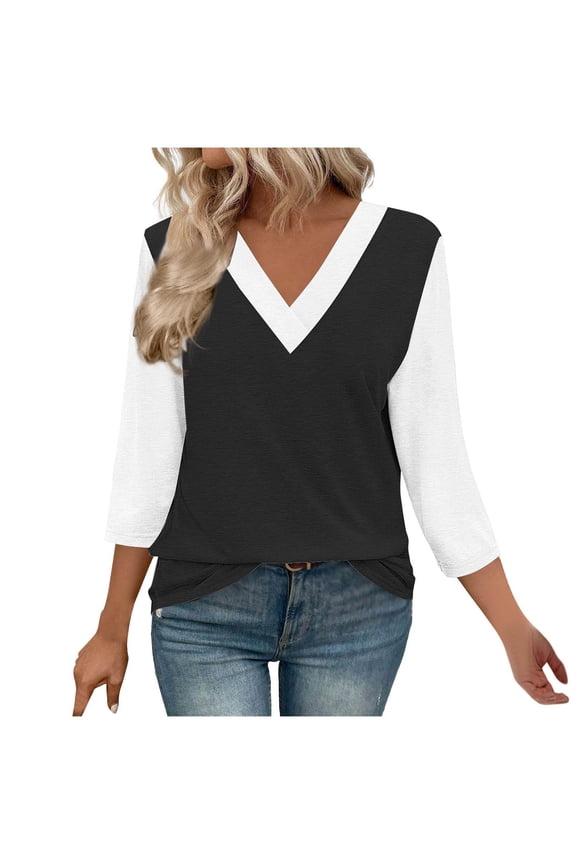 Blouses For Women Summer Sexy Trendy Summer Tops 2025 Vacation Long Sleeve Shirts For Women Plus Size Religious Ladies Tops And Blouses White Womens T Shirts Loose Fit made in