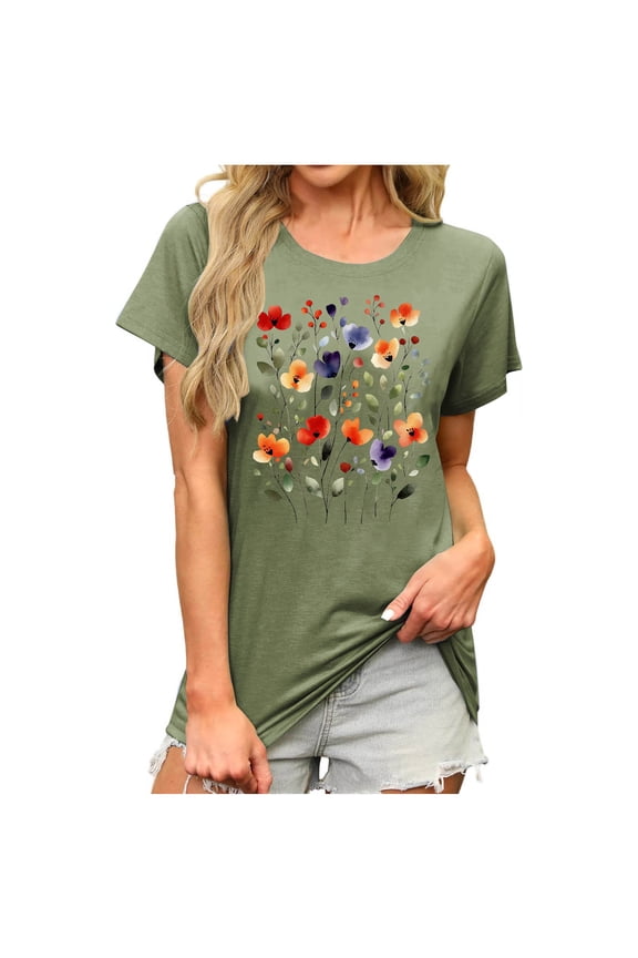Women's Tops Casual Loose Fit Cute Tops Summer Break Vneck Tshirts Shirts Work Black Blouses Plus Size Long