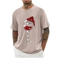 thumbnail image 1 of Blouses for Men Plus Size under $5 Short Sleeve Round-Neck Print Sports Fitness Casual Shirts Rose Gold XXXXL, 1 of 3