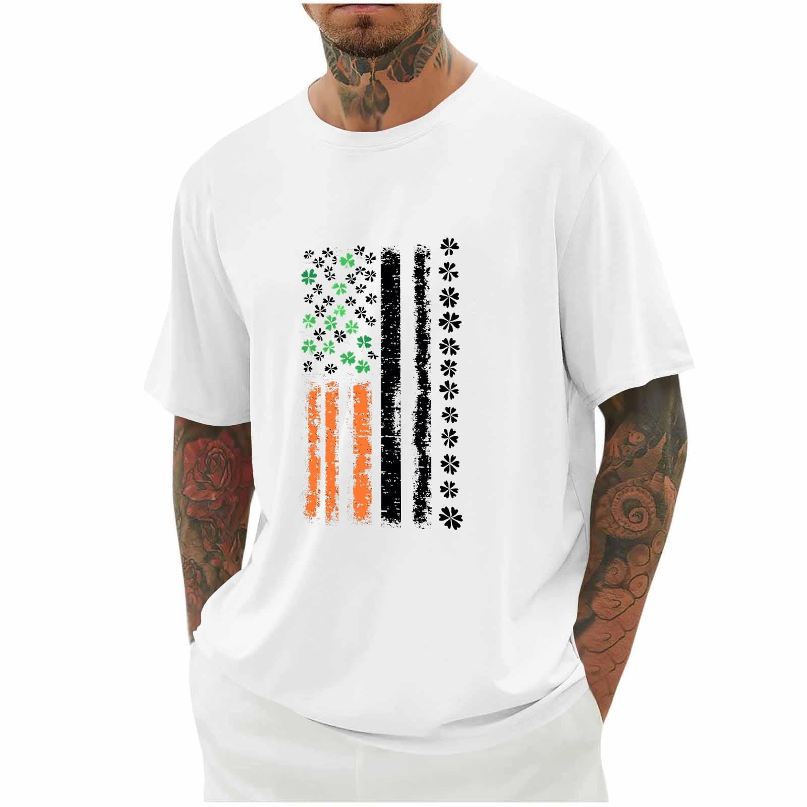 Men's Plus Size Round Neck Short Sleeve Blouse main image 1