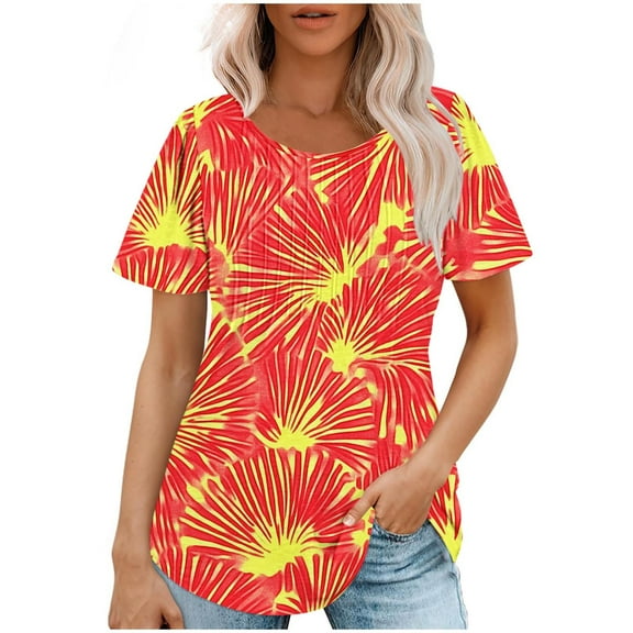 Blouses for Women 2025 Try Before You Buy Womens Clothing Womens Summer Tops Dressy Casual 3/4 Sleeve Generic Blouses for Women