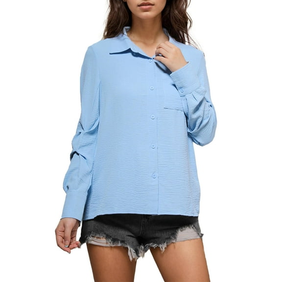 Blouses for Women Button Down Shirts Long Sleeve Business Casual Tops