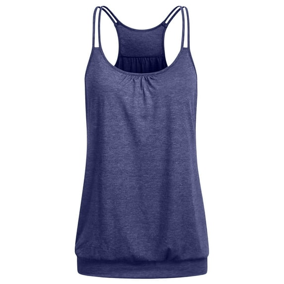 Blouses for Women,Camisole for Women,Solid Sleeveless Round Neck Camisoles Hollow Out Tube Pleated Blouse,Camisoles for Women