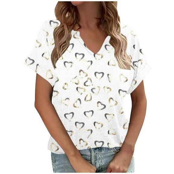 Blouses for Women Casual Womens White Tank Top Blouse Cotton Summer Tops for Women 2025 Letter Print Tee