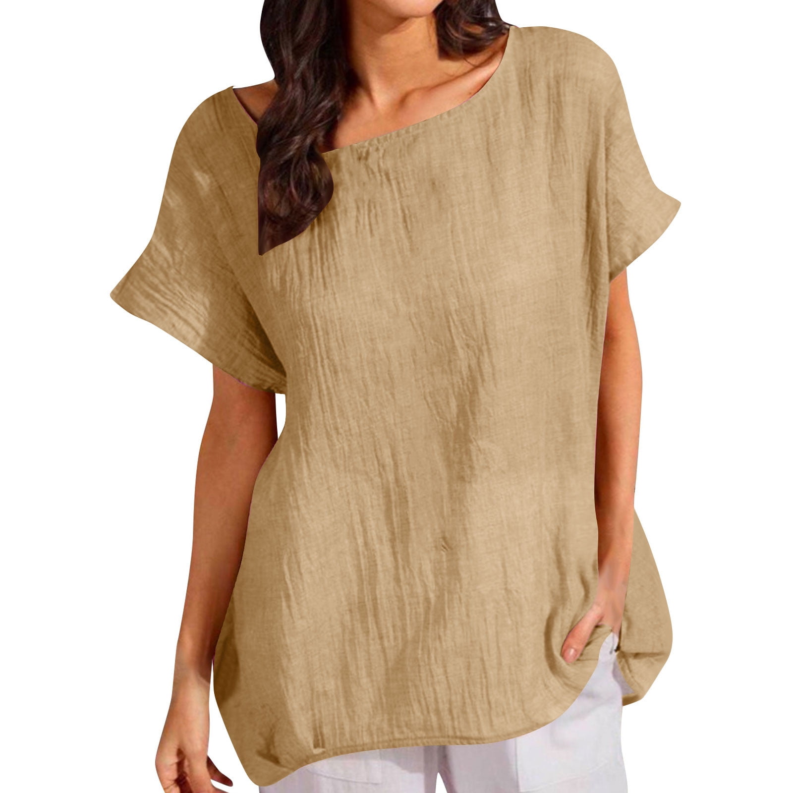 Women's Blouse Cotton Light Breathable Unique Design for Summer Outings main image 1